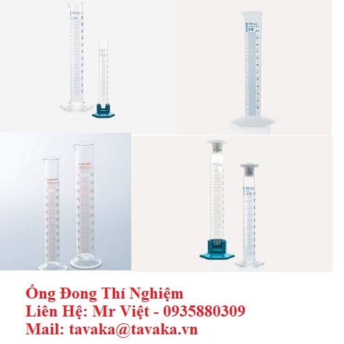 Ống đong thí nghiệm thủy tinh nhựa